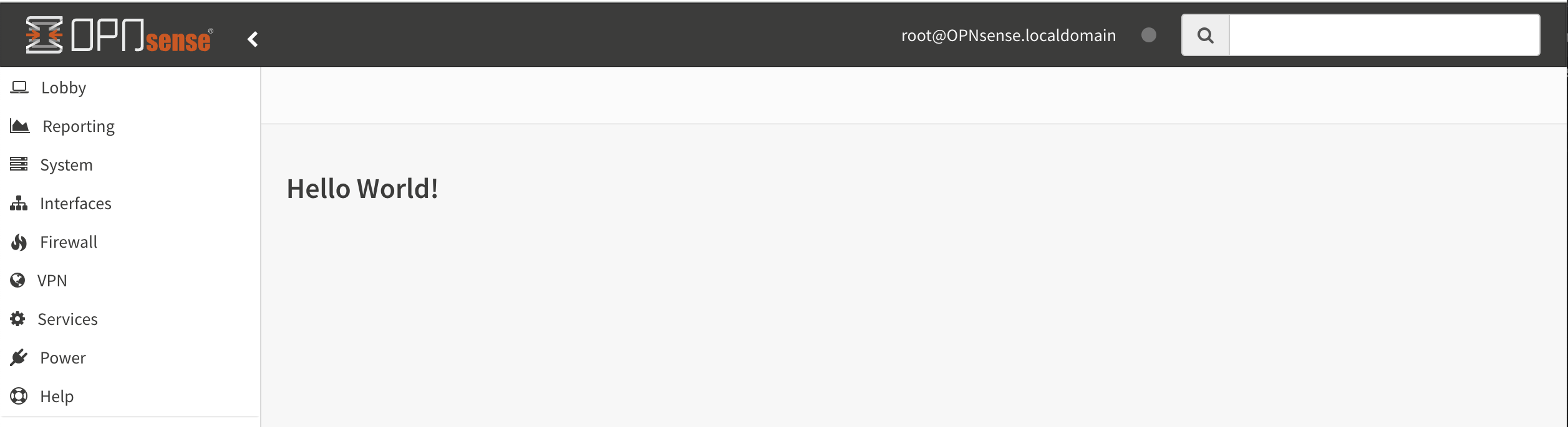 Serving the first "hello world" page